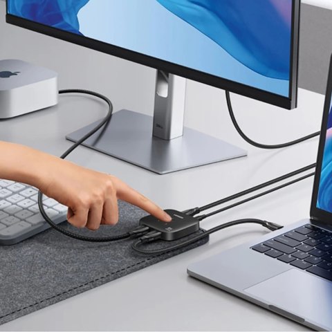 Switch HDMI Ugreen 8K 60Hz Ultra HD 2w1 - czarny