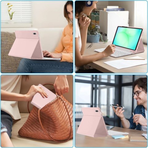 TECH-PROTECT SC PEN + KEYBOARD GALAXY TAB A9+ / A11+ PLUS 11.0 X210 / X215 / X216 / X230 / X235 / X236 PINK