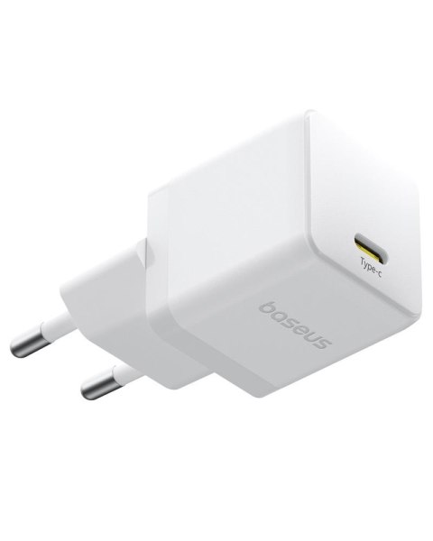 Baseus Palm Szybka Ładowarka Sieciowa 20W 1×USB-C z kablem biały