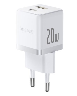 Baseus palm ładowarka sieciowa 20W usb-c usb Biały