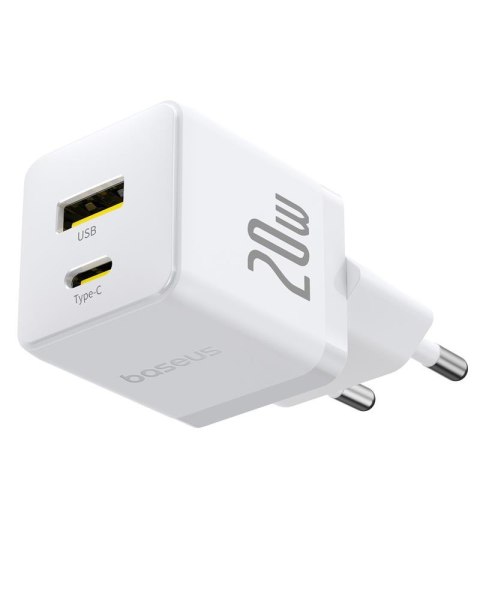 Baseus palm ładowarka sieciowa 20W usb-c usb Biały