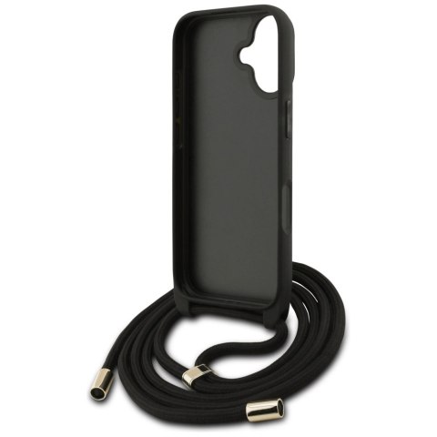 Etui Guess 4G Big Logo Cord Stap Crossbody na iPhone 17 - czarne