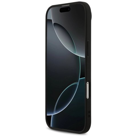 Etui Guess 4G Printed Stripes MagSafe na iPhone 17 Air - czarne