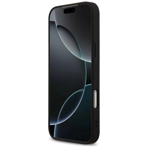 Etui Guess 4G Printed Stripes MagSafe na iPhone 17 Pro Max - czarne