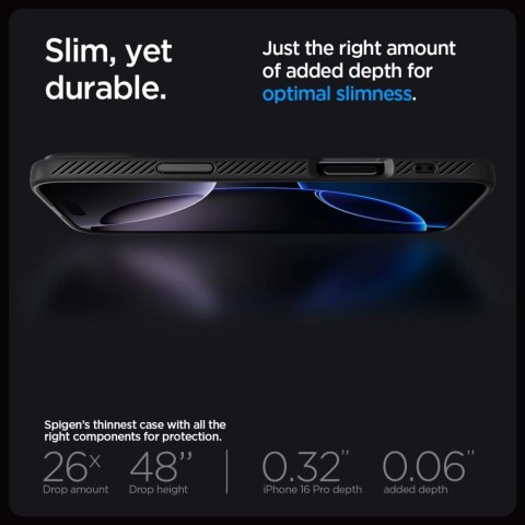 Etui Spigen Liquid Air na iPhone 16 Pro Max - czarne