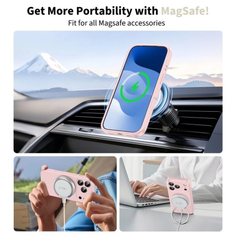 Etui Tech-Protect Silicone MagSafe naiPhone 17 Pro - różowe