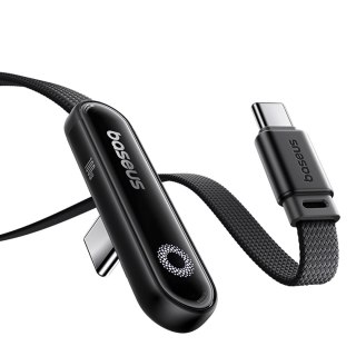 Kabel Baseus MVP 3 USB-C - USB-C 100W kątowy 1m - czarny