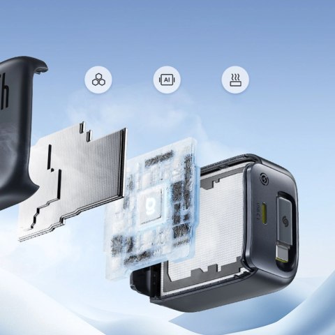 Ładowarka sieciowa Baseus EnerCore CJ11 45W z portem USB-C i ze zwijanym kablem USB-C - czarna