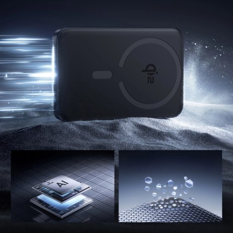 Powerbank Baseus EnerFill FM12 10000mAh 22,5W Qi2 kompatybilny z MagSafe z kablem Baseus Simple USB-C 20V/3A 30cm - czarny