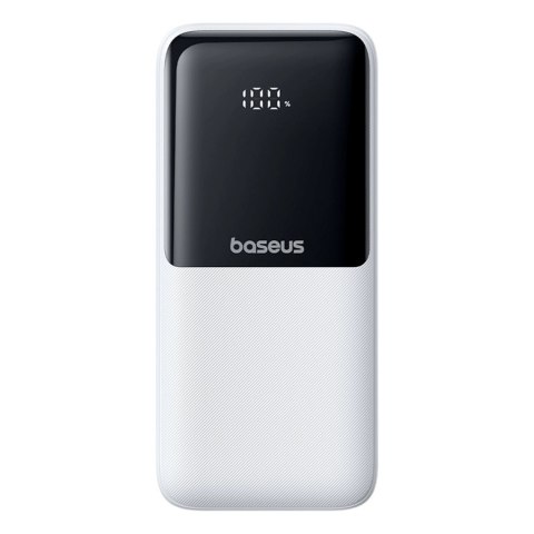 Powerbank Baseus Lipow 20000mAh 22,5W z dwoma wbudowanymi kablami z dodatkowym kablem Baseus Simple USB-A - USB-C 3A 20cm - biał