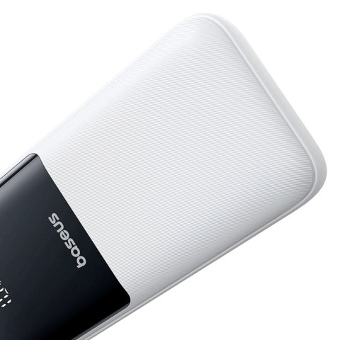 Powerbank Baseus Lipow 20000mAh 22,5W z dwoma wbudowanymi kablami z dodatkowym kablem Baseus Simple USB-A - USB-C 3A 20cm - biał