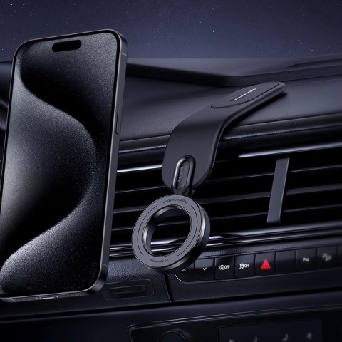 Uchwyt Baseus C02 Go Series na deskę rozdzielczą kompatybilny z MagSafe - czarny