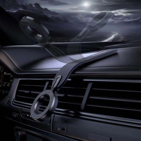 Uchwyt Baseus C02 Go Series na deskę rozdzielczą kompatybilny z MagSafe - czarny