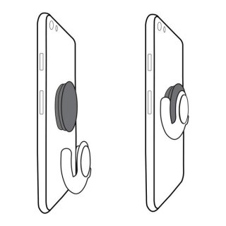Uchwyt i podstawka Popsockets Stick Mount na telefon - czarny