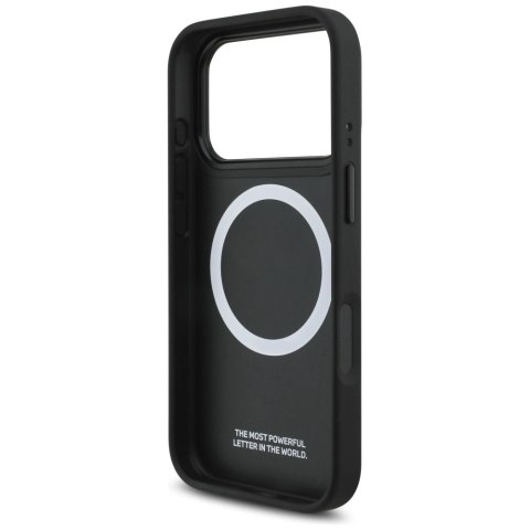 Etui BMW M Perforated Stripe Logo MagSafe na iPhone 17 Pro - granatowe