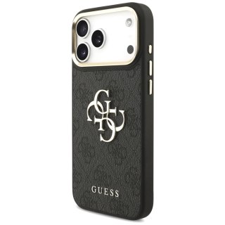 Etui Guess 4G Big 4G Classic Logo Big Strap Metal Buttons na iPhone 17 Pro Max - czarne