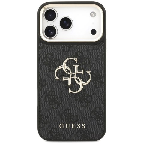 Etui Guess 4G Big 4G Classic Logo Big Strap Metal Buttons na iPhone 17 Pro Max - czarne