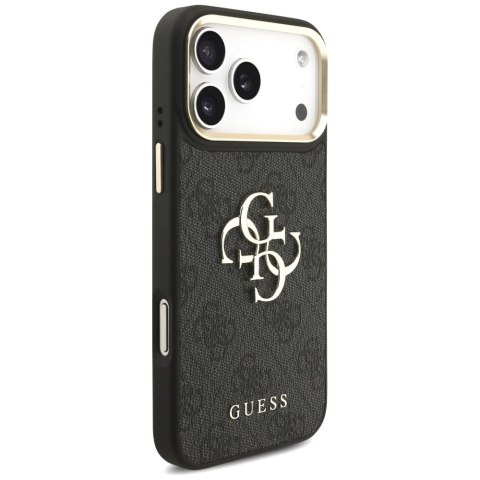 Etui Guess 4G Big 4G Classic Logo Big Strap Metal Buttons na iPhone 17 Pro Max - czarne