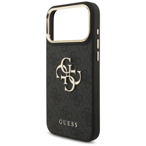 Etui Guess 4G Big 4G Classic Logo Big Strap Metal Buttons na iPhone 17 Pro Max - czarne