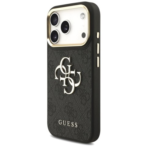 Etui Guess 4G Big 4G Classic Logo Big Strap Metal Buttons na iPhone 17 Pro - czarne
