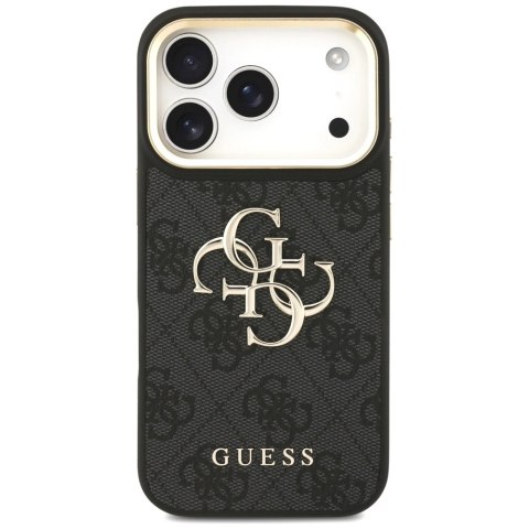 Etui Guess 4G Big 4G Classic Logo Big Strap Metal Buttons na iPhone 17 Pro - czarne