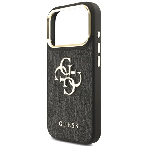 Etui Guess 4G Big 4G Classic Logo Big Strap Metal Buttons na iPhone 17 Pro - czarne