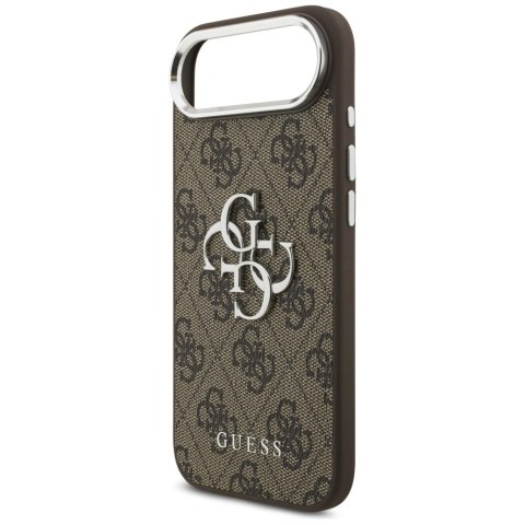 Etui Guess 4G Big 4G Classic Logo na iPhone 17 Air - brązowo-srebrne
