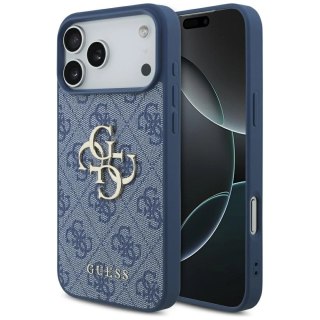 Etui Guess 4G Big Logo na iPhone 17 Pro Max - niebieskie