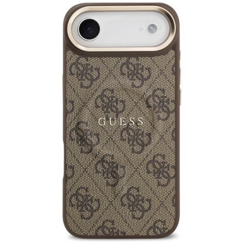 Etui Guess 4G PU Classic Logo MagSafe na iPhone 17 Air - brązowe