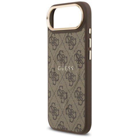 Etui Guess 4G PU Classic Logo MagSafe na iPhone 17 Air - brązowe