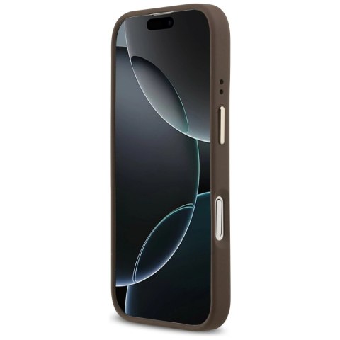 Etui Guess 4G PU Classic Logo MagSafe na iPhone 17 - brązowe