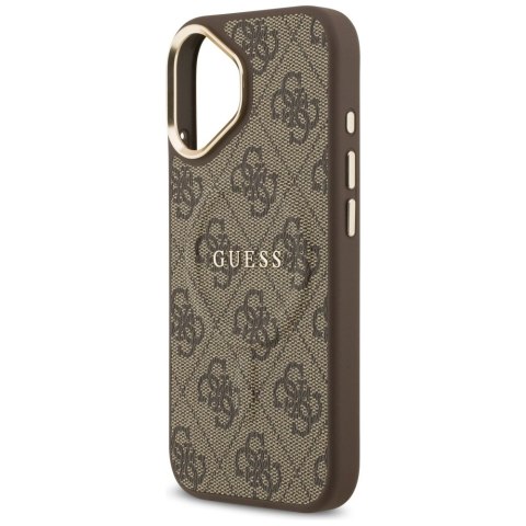 Etui Guess 4G PU Classic Logo MagSafe na iPhone 17 - brązowe