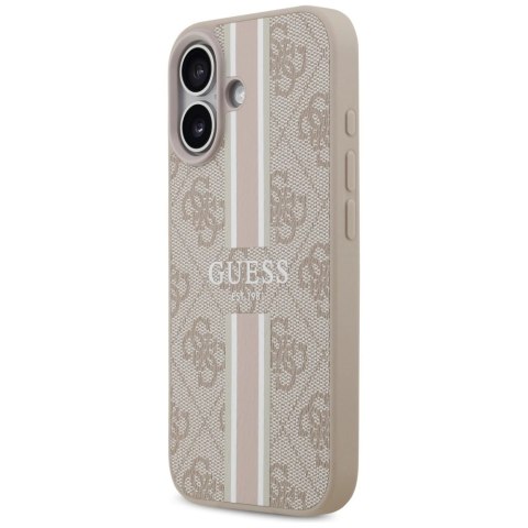 Etui Guess 4G Printed Stripes MagSafe na iPhone 17 - różowe