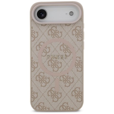 Etui Guess 4G Ring Classic Logo MagSafe na iPhone 17 Air - różowe