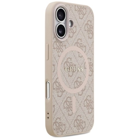 Etui Guess 4G Ring Classic Logo MagSafe na iPhone 17 - różowe