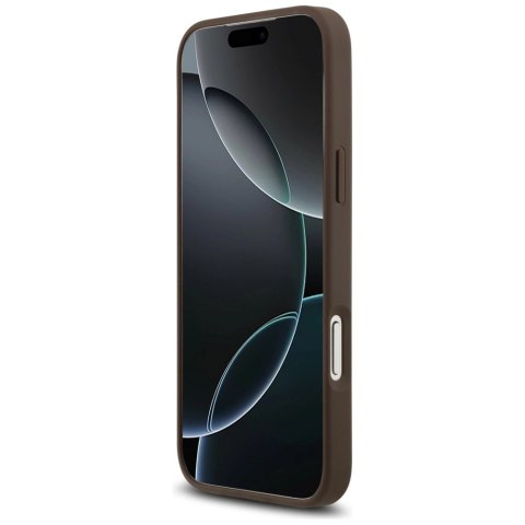 Etui Guess 4G Ring Stand na iPhone 17 Pro Max - brązowe