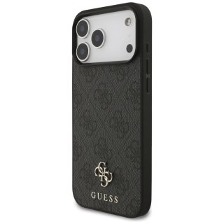 Etui Guess 4G Small Classic Logo MagSafe na iPhone 17 Pro Max - czarne