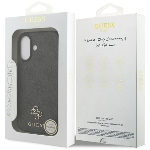Etui Guess 4G Small Classic Logo MagSafe na iPhone 17 - czarne