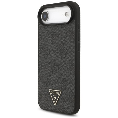 Etui Guess 4G Strap Triangle Logo MagSafe na iPhone 17 Air - czarne