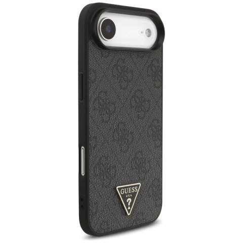Etui Guess 4G Strap Triangle Logo MagSafe na iPhone 17 Air - czarne