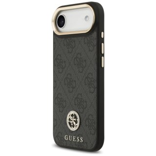 Etui Guess 4G Strass Logo MagSafe na iPhone Air - czarne