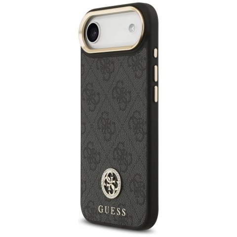 Etui Guess 4G Strass Logo MagSafe na iPhone Air - czarne