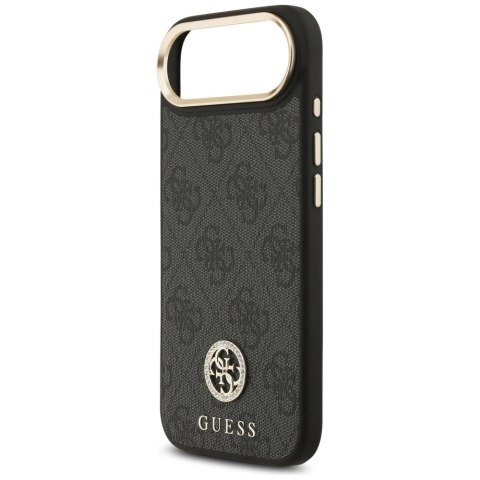 Etui Guess 4G Strass Logo MagSafe na iPhone Air - czarne