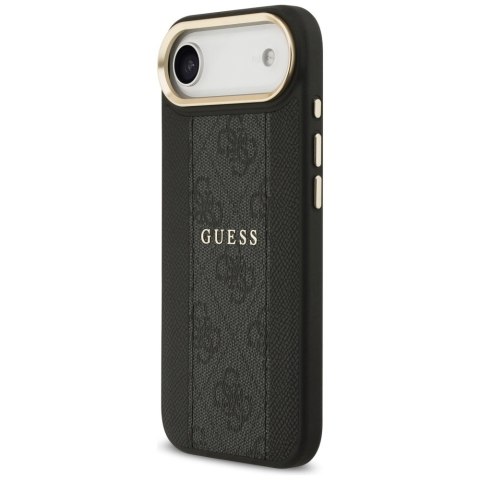 Etui Guess 4G Stripe MagSafe na iPhone Air - czarne
