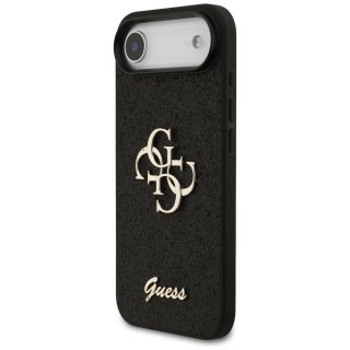 Etui Guess Fixed Glitter Big 4G na iPhone Air - czarne