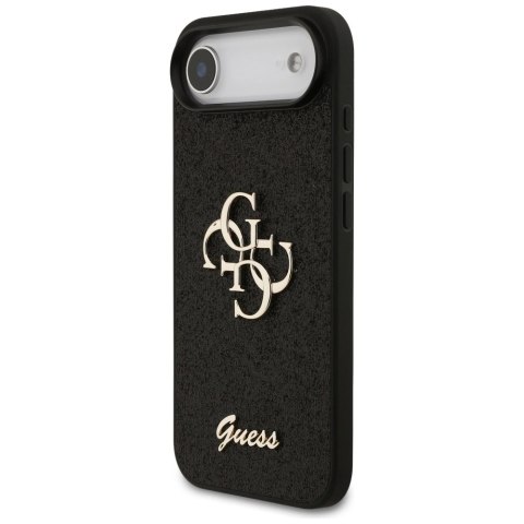 Etui Guess Fixed Glitter Big 4G na iPhone Air - czarne