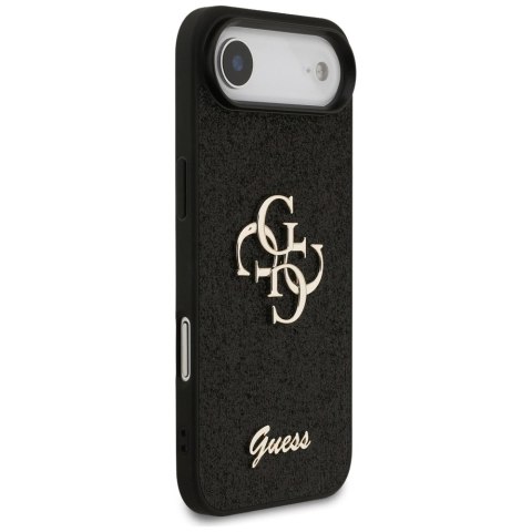 Etui Guess Fixed Glitter Big 4G na iPhone Air - czarne