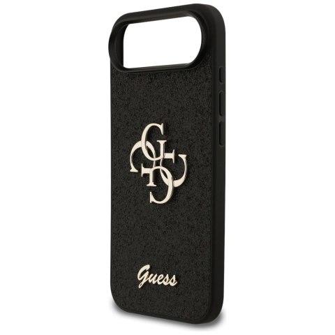 Etui Guess Fixed Glitter Big 4G na iPhone Air - czarne