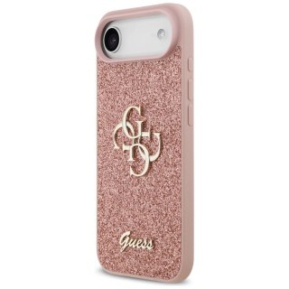 Etui Guess Fixed Glitter Big 4G na iPhone Air - różowe