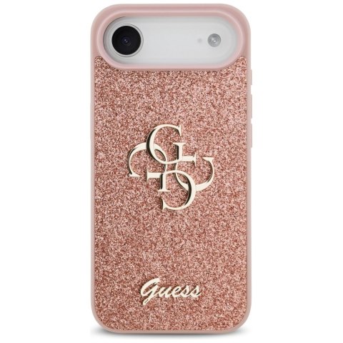 Etui Guess Fixed Glitter Big 4G na iPhone Air - różowe